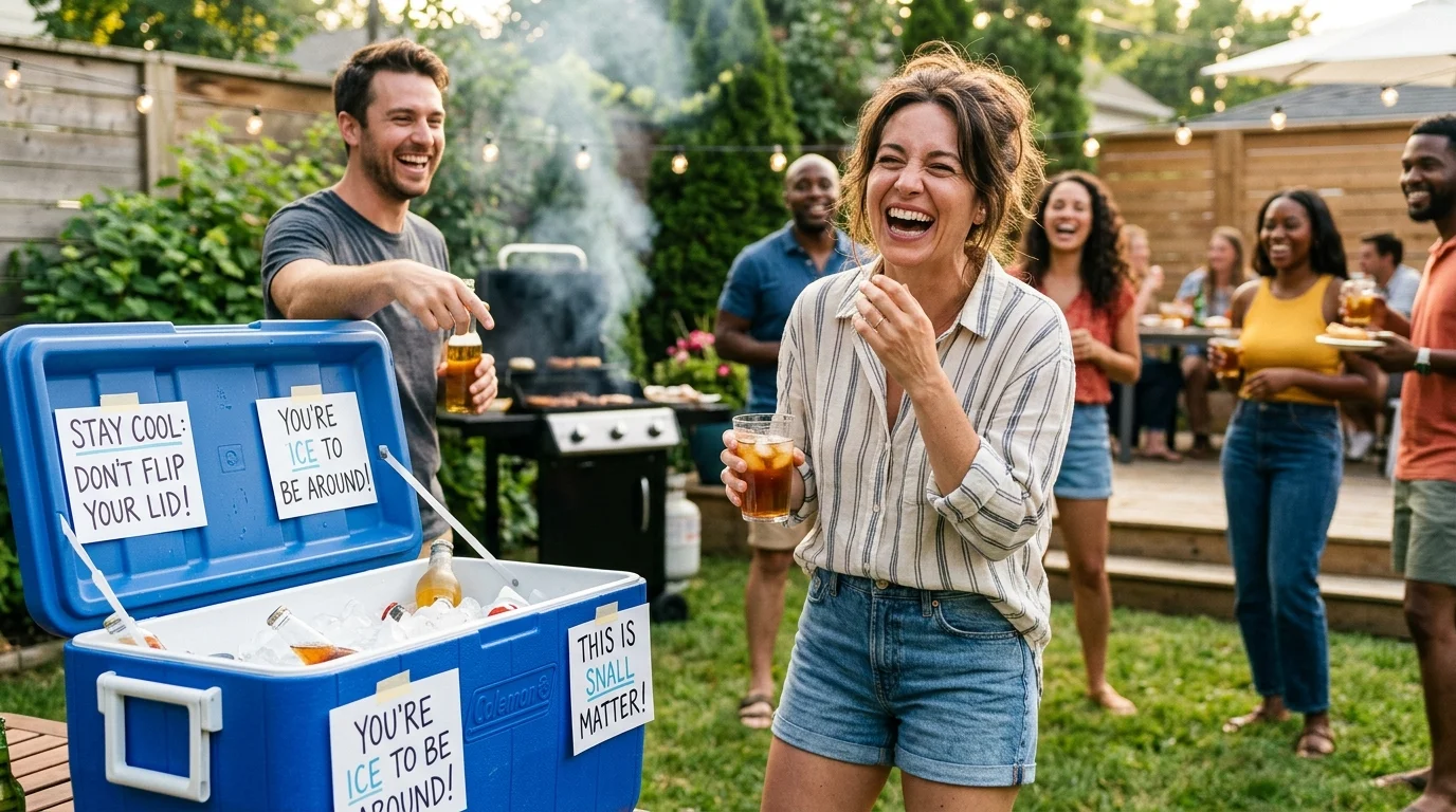Camping Cooler Comedy