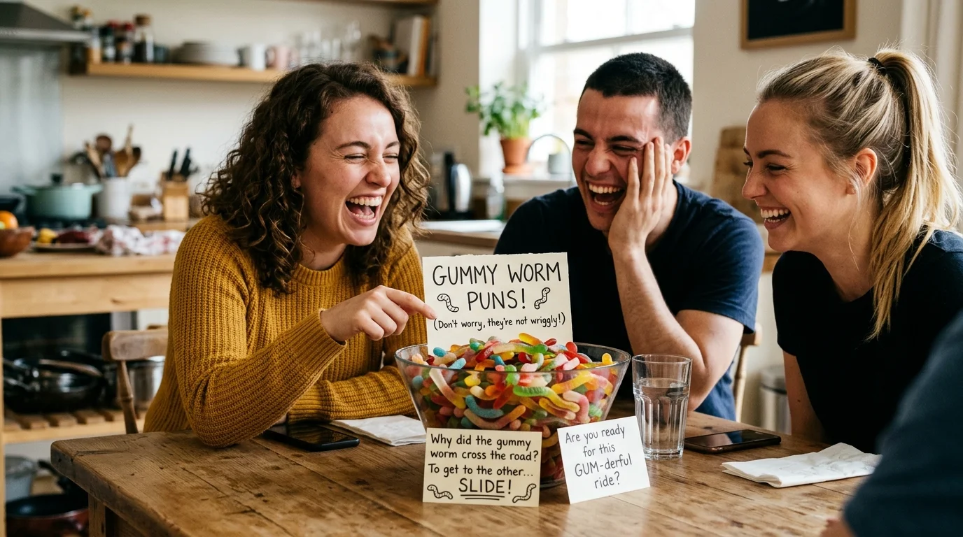 Funny Gummy Worm Puns