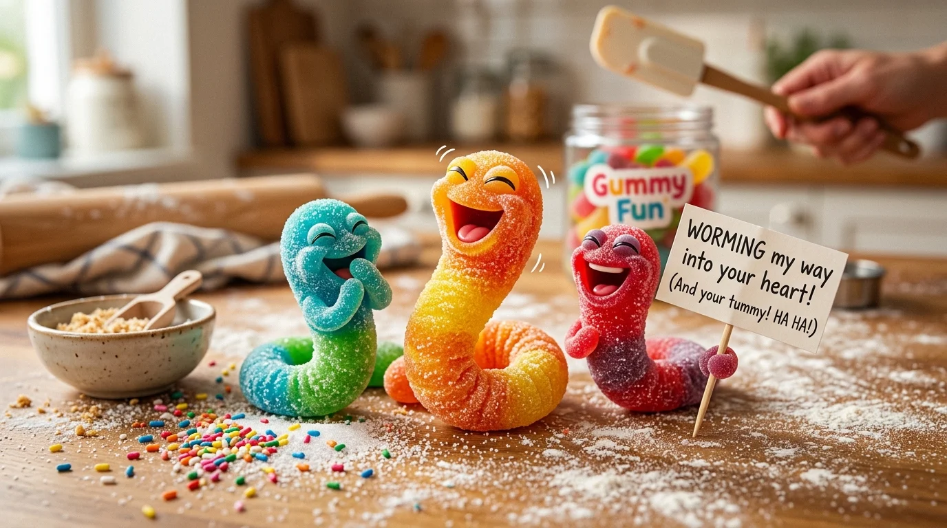 Instagram Gummy Worm Puns