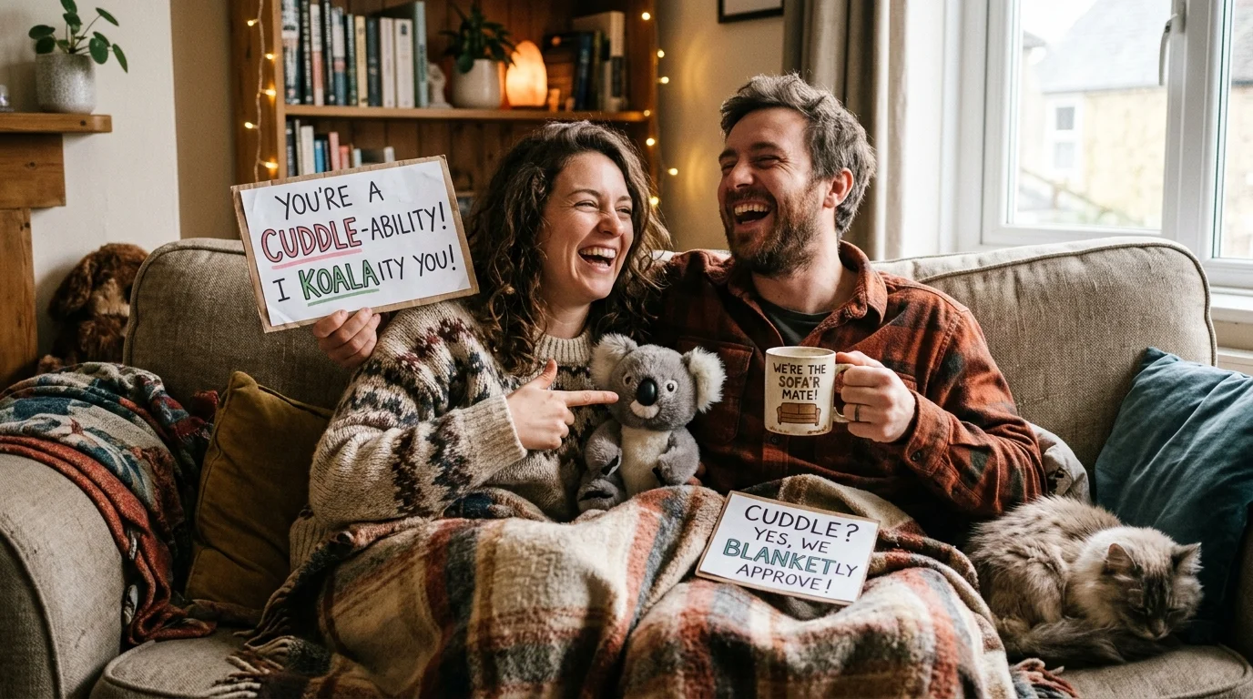 Romantic Cuddle Puns