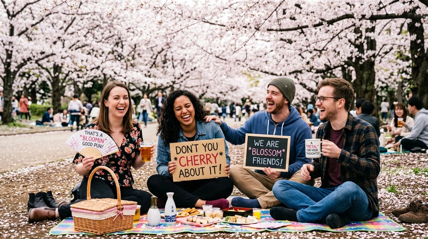 Sakura-Inspired Puns