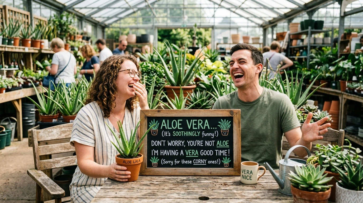 Aloe Vera Gardening Puns