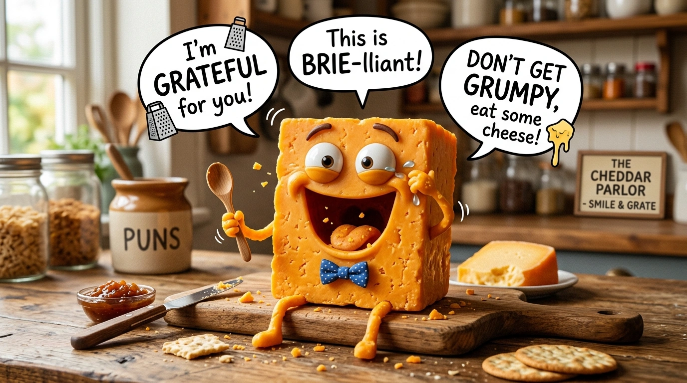 Melted Cheddar Puns