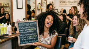 curly hair puns