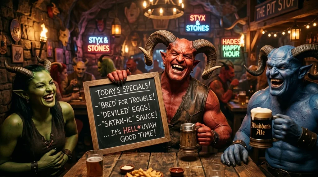 demon puns