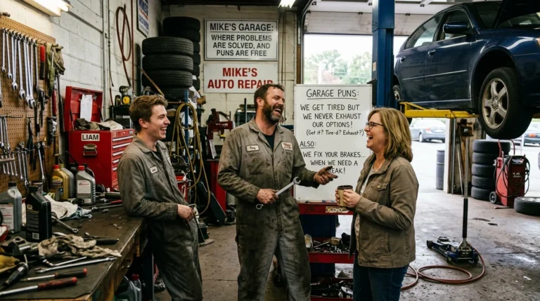 213+ Garage Puns That Are Wheelie Funny